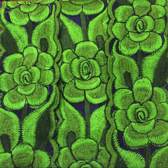 2 New Mexican Embroidered Belts Floral Sach - Picture 8 of 10